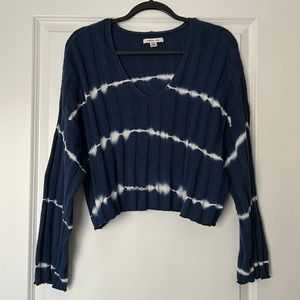 American eagle cropped knit cotton sweater.